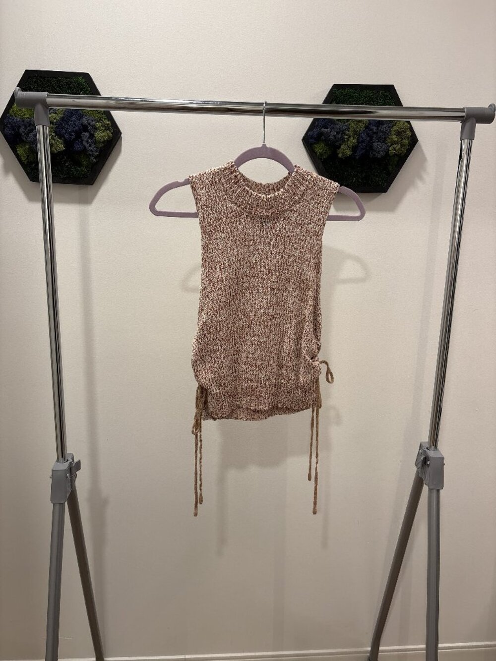 Brown Sweater Tank Top